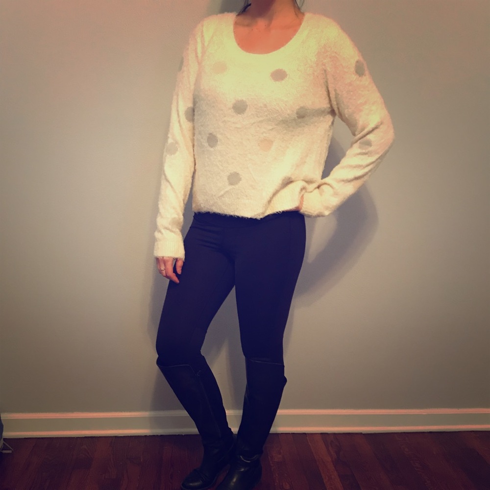 Lauren Conrad Super Soft Polka Dot Sweater!